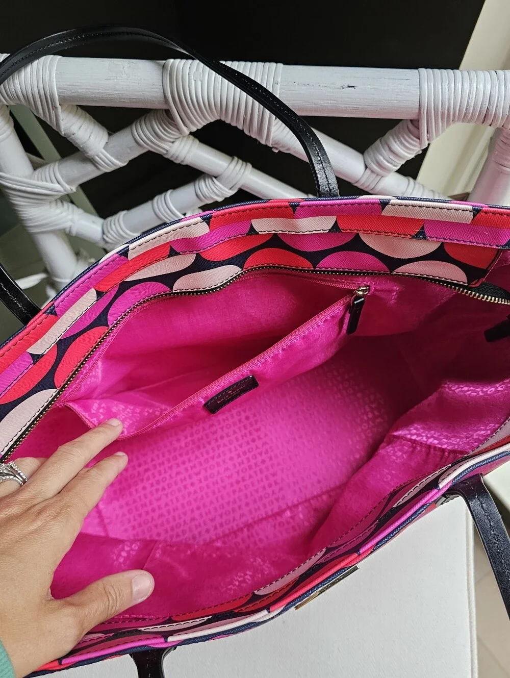 KATE SPADE Shore Street Margareta Pink Vivid Snapdragon Bag Weekender Tote